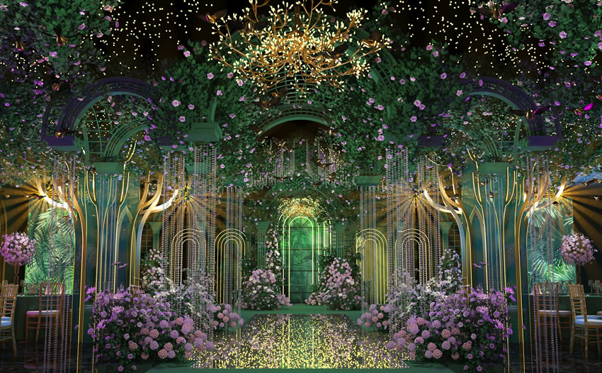 鱼台奇妙森林婚礼堂效果展示